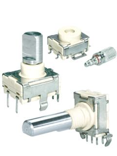 Elma E27 Encoder THT, vert, 30D/1.5N, 6N, M7, IP67, E27-0-21151AL111