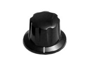 Daka-Ware Skirted Control Knob 1910 Black
