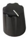 Daka-Ware Instrument Control Knob 1900 Black