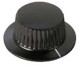 Daka-Ware Skirted Control Knob 1600 Black