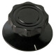 Daka-Ware Skirted Control Knob 4107 schwarz