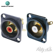 Neutrik RCA Cinch Chassis Paar, vergoldete Kontakte...