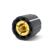 Spannzangenknopf classic british, 15mm, schwarz