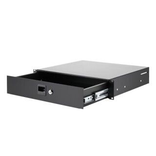 Rackschublade 2 HE Stahl