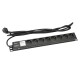 19" Mains Power Strip 8 Sockets, French Connectors