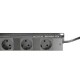 19" power strip 6-way, individually switchable and protected