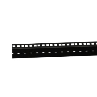 Heavy duty double Rack Strip black 45 U
