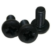 Cross-head Screw M6 x 12 black