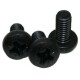 Cross-head Screw M6 x 12 black