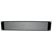 19" U-shaped ventilation panel with round holes, 2U