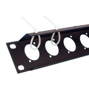 19" U-shaped rack panel 12 Sockets 1U with tie bar