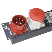 19" Stromverteiler, Steckdosenleiste 9-fach, 2 HE