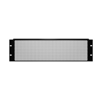 19" U-shaped ventilation panel with round holes, 3U