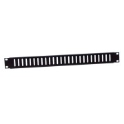 19" Sliding 1U Rack Strip System aluminium
