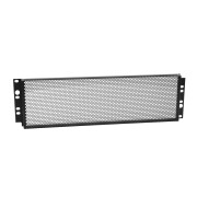 19" Cover with punched hole front, 3U, fine