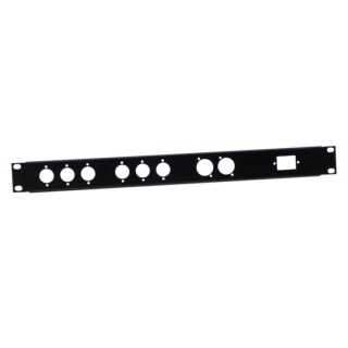 19" U-shaped rack panel Universal 1U