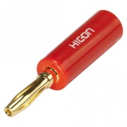 HICON-Bananenstecker fr 4mm Kabel - rot